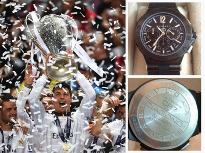 Cristiano Ronaldo regaló relojes Bvlgari al Real Madrid