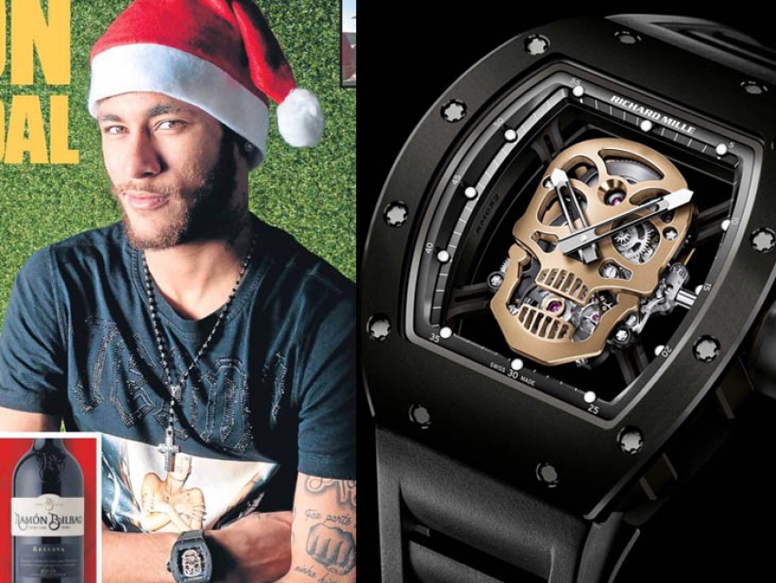 El genial Richard Mille RM 52-01 Skull de Neymar