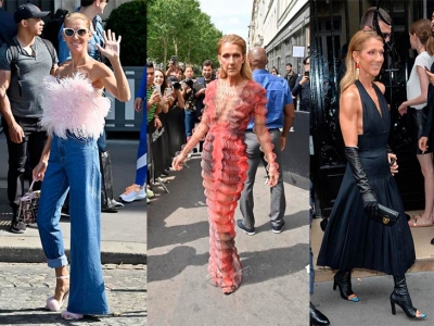 Celine Dion deslumbra en la Semana de la Moda de Paris