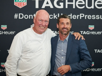 Patrick Dempsey visitó TAG Heuer