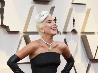 Lady Gaga y su collar de más de US$ 26 millones en los Oscar 2019
