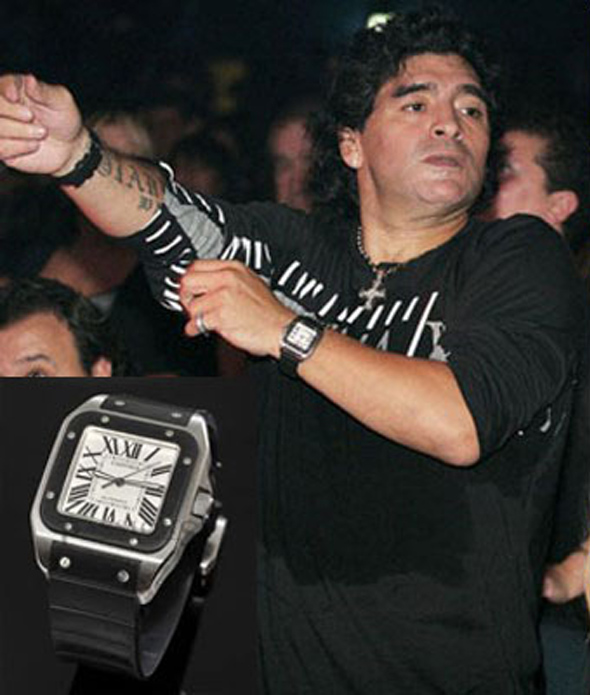 relojes de lujo de Diego Maradona - HMS Horas minutos y segundos