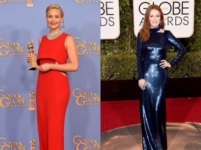 Jennifer Lawrence y Julianne Moore usaron Chopard en los Golden Globes