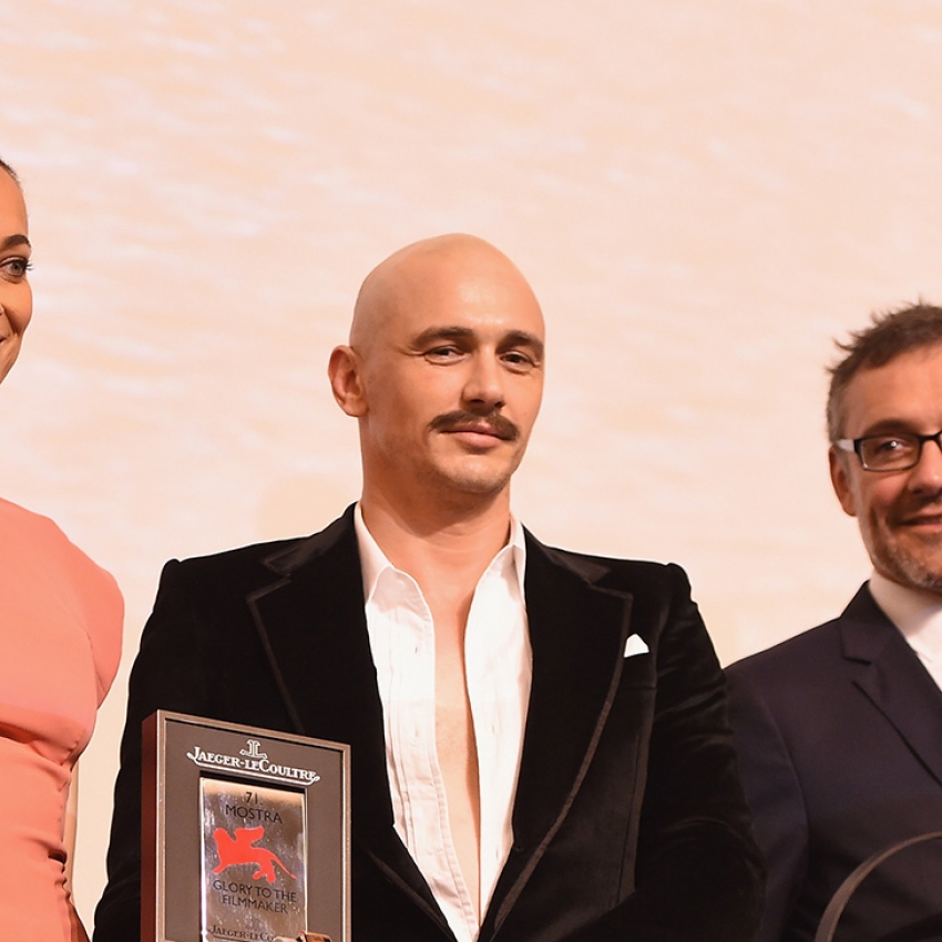 James Franco recibió el premio de Jaeger-LeCoultre en Venecia