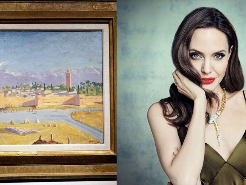 Angelina Jolie vende un raro cuadro pintado por Winston Churchill