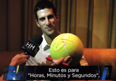 Gran sorteo de Novak Djokovic en “Horas, Minutos y Segundos”