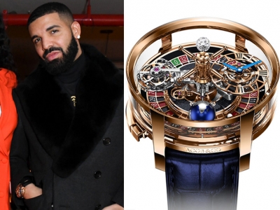 Drake muestra su nuevo reloj Jacob &amp; Co. Astronomia Casino
