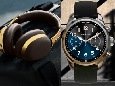Montblanc presentó sus primeros auriculares inteligentes y la nueva versión de su smartwatch