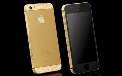 El nuevo Iphone 5S de oro y diamantes