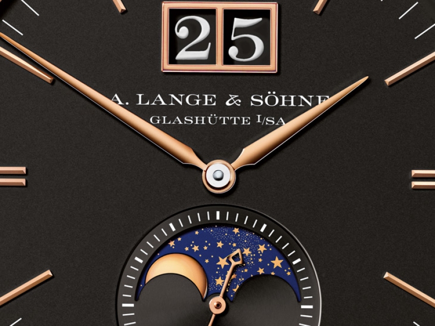El nuevo estilo del A. Lange &amp; Söhne Saxonia fases de la luna
